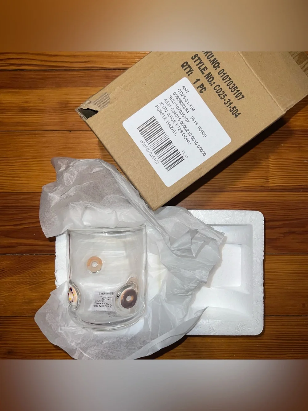 ANTHROPOLOGIE Icon Donut Glass